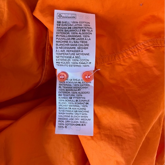 & Other Stories Oversized Button Down Collared Neon Orange
Blouse - Picture 10 of 10